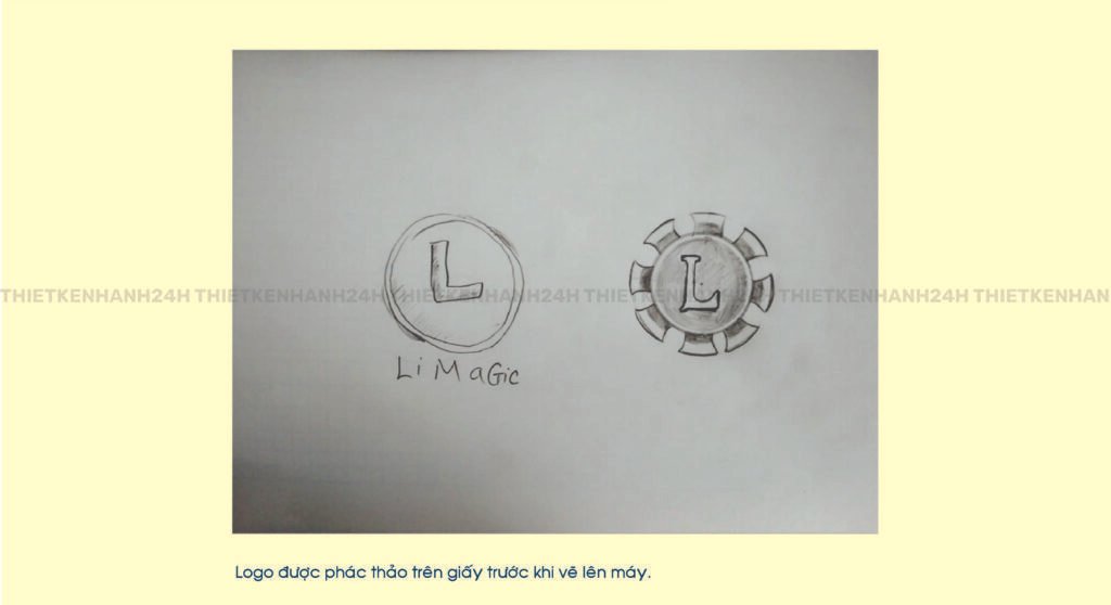 Phác thảo ý tưởng logo trong bộ nhận diện thương hiệu