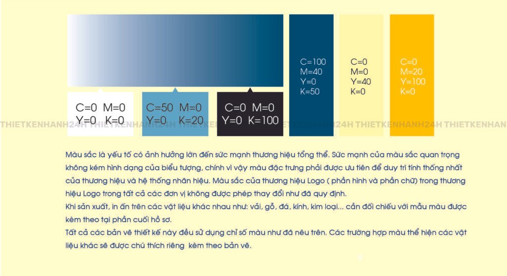 Logo hoàn thiện trong bộ nhận diện thương hiệu