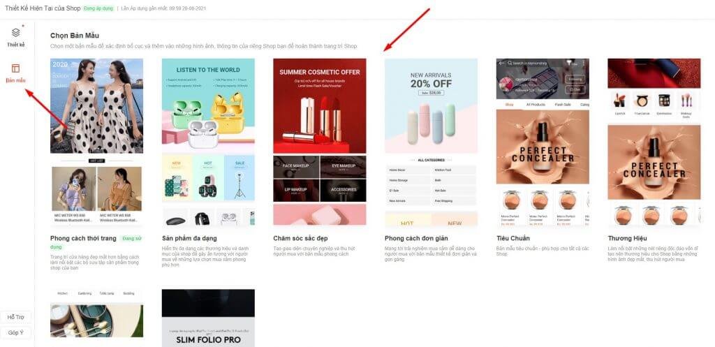 Trang Trí Gian Hàng Shopee Sang – Xịn – Mịn 2021